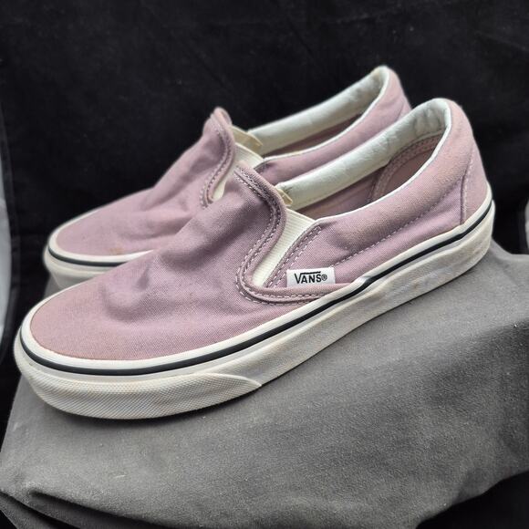 Vans Shoes Womens 6 Mens 4.5 Classic Slip On Purple Canvas Casual Round 721356 - Picture 2 of 6
